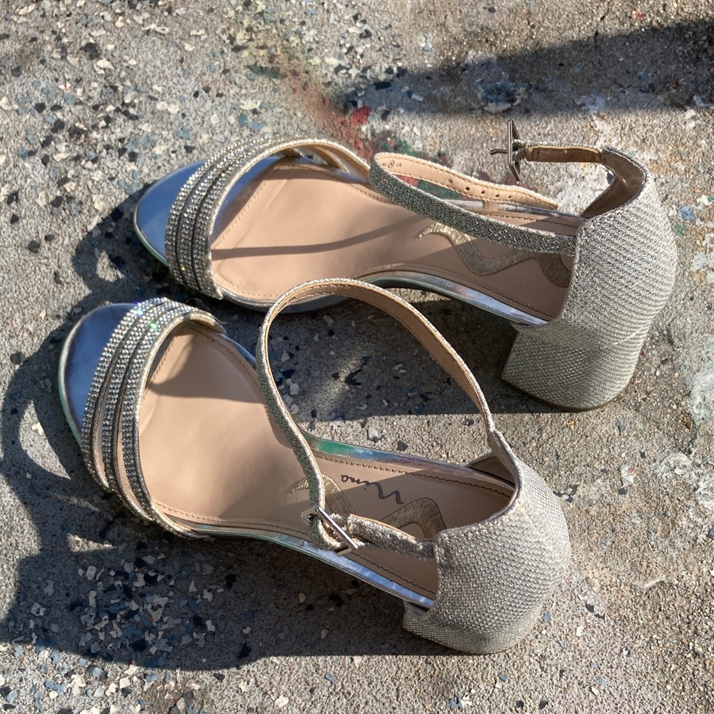 Elegant  Silver Nina Women's Heels